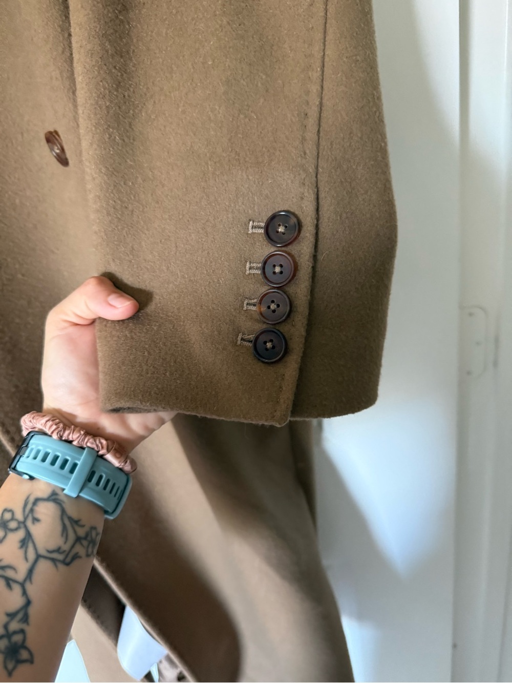 Italian wool Double breasted coat - Picture 8 of 9